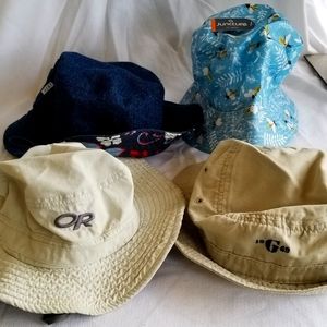 (4) bucket hats
